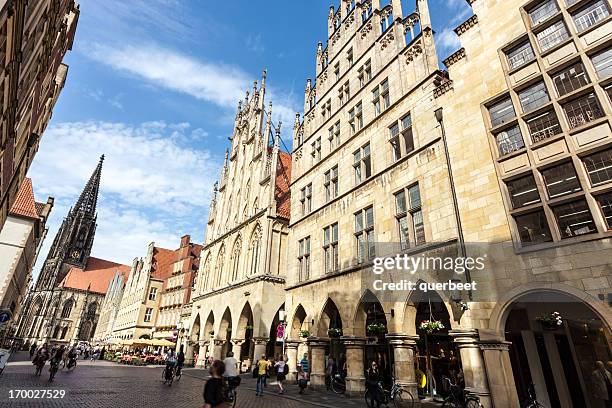 münster - prinzipalmarkt, germany - münster stock pictures, royalty-free photos & images