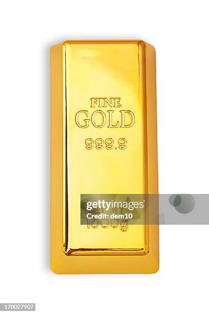 gold bar - bullion stockfoto's en -beelden