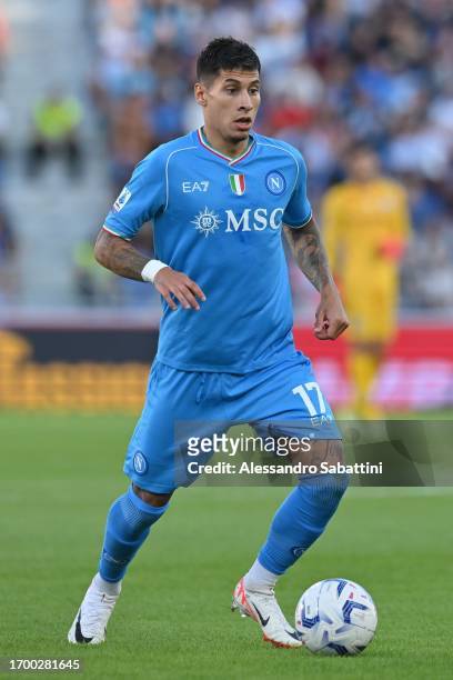 Mathías Olivera of SSC Napoli in action during the Serie A TIM match between Bologna FC and SSC Napoli at Stadio Renato Dall'Ara on September 24,...