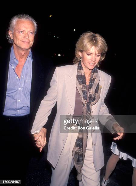 Actress Meredith Baxter and boyfriend actor Michael Blodgett attend Ahmanson/Center Theatre Group's Opening Night Play Production of "The Woman...