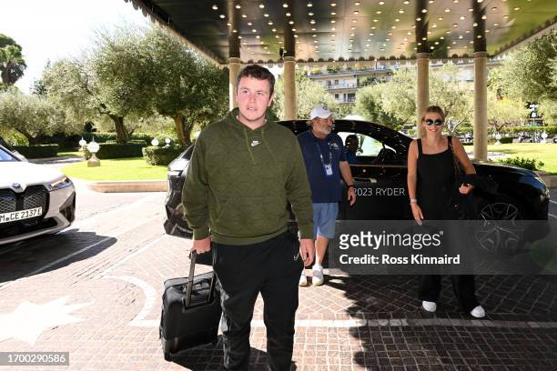 Robert MacIntyre of Scotland and team Europe arrives to the Cavalieri Hotel prior to the 2023 Ryder Cup on September 25, 2023 in Rome, Italy.
