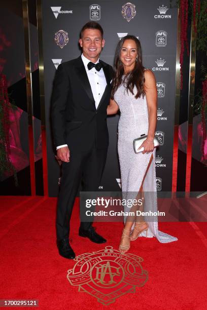 Ben Cousins arrive ahead of the 2023 Brownlow Medal at Crown Palladium on September 25, 2023 in Melbourne, Australia.