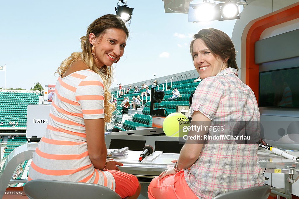 Celebrities At French Open 2013 - Day 12