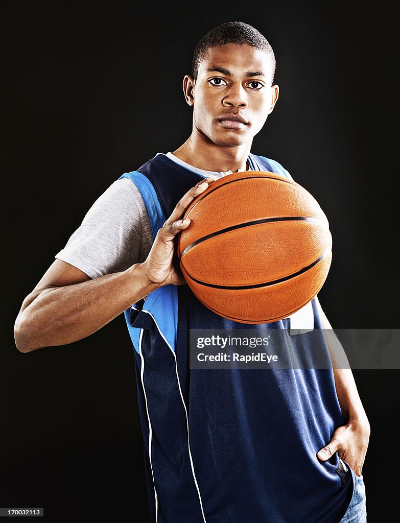 Handsome basketball player challenges you to a game