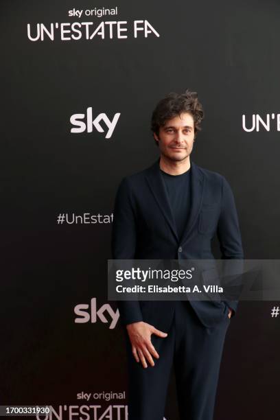 Lino Guanciale attends the photocall of "Un'estate fa" Sky Tv Series at Cinema Troisi on September 25, 2023 in Rome, Italy.