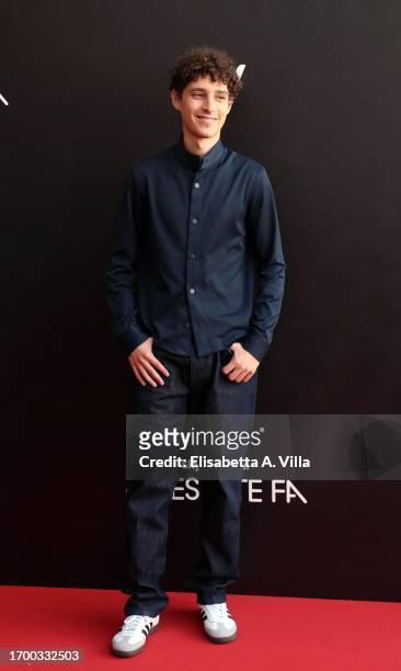 Filippo Scotti attends the photocall of "Un'estate fa" Sky Tv Series at Cinema Troisi on September 25, 2023 in Rome, Italy.