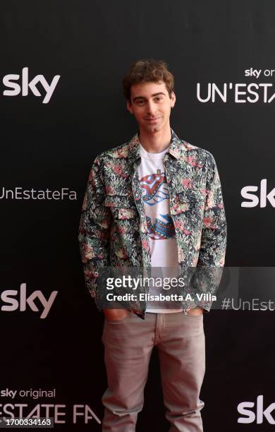Luca Maria Vannuccini attends the photocall of "Un'estate fa" Sky Tv Series at Cinema Troisi on September 25, 2023 in Rome, Italy.