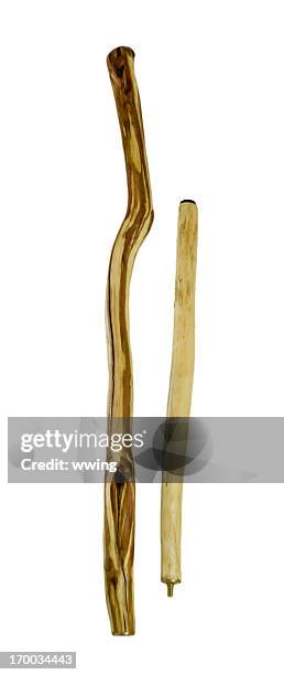 walking stick - wooden stick stock pictures, royalty-free photos & images