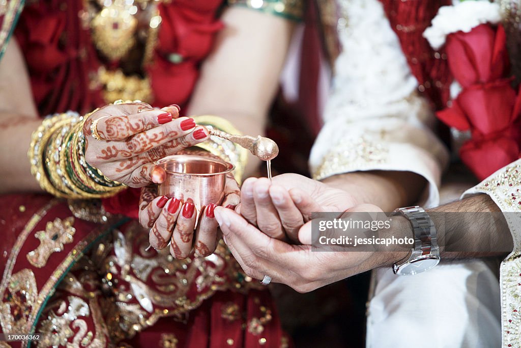 Indian boda primer plano