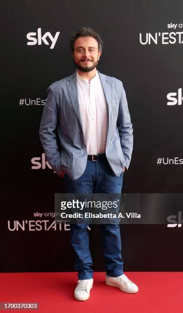 Alessio Praticò attends the photocall of "Un'estate fa" Sky Tv Series at Cinema Troisi on September 25, 2023 in Rome, Italy.