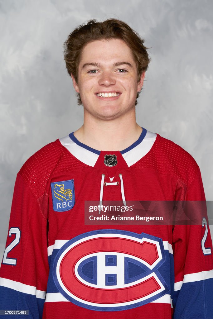 Cold Cofield Cole Caufield of the Montreal Canadiens poses for his official... News ...