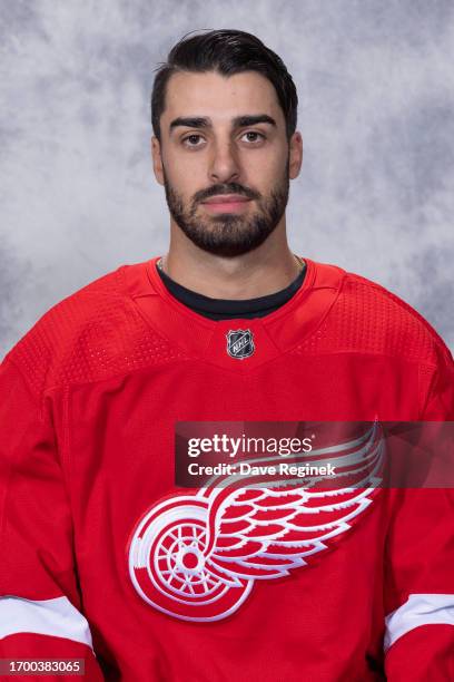 Robby Fabbri of the Detroit Red Wings poses for his official headshot for the 2023-2024 season at Center Ice Arena on September 15, 2023 in Traverse...