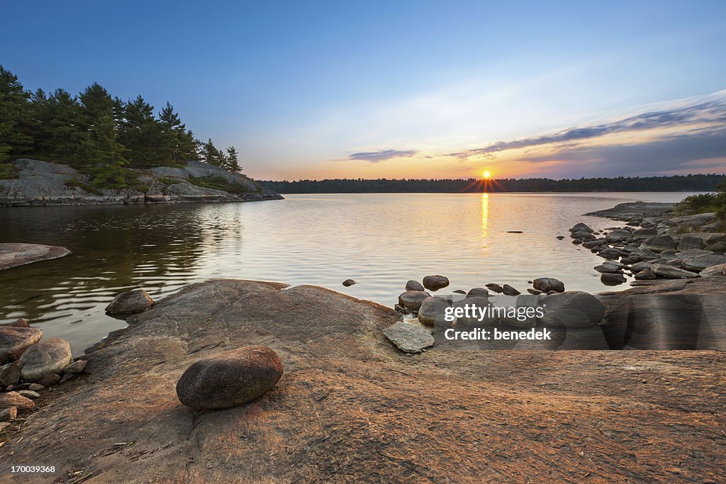 Sunset Lake Landscape