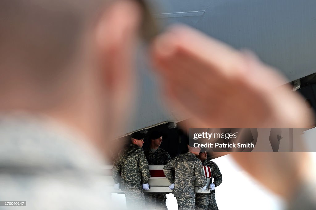 Bodies Of Two Army Soldiers Killed In Afghanistan By Suicide Bomber Return To Dover AFB