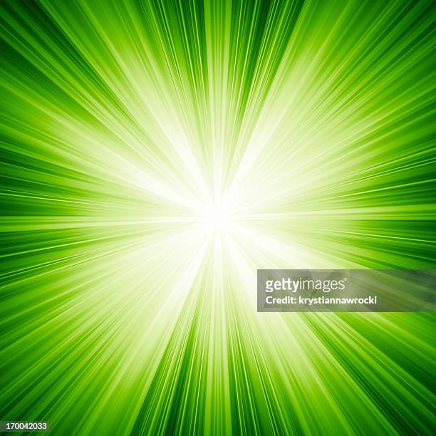 green hintergrund - light beams stock-fotos und bilder