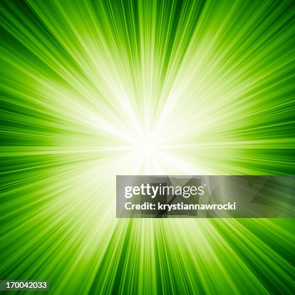 A green background with white light A green background with white light