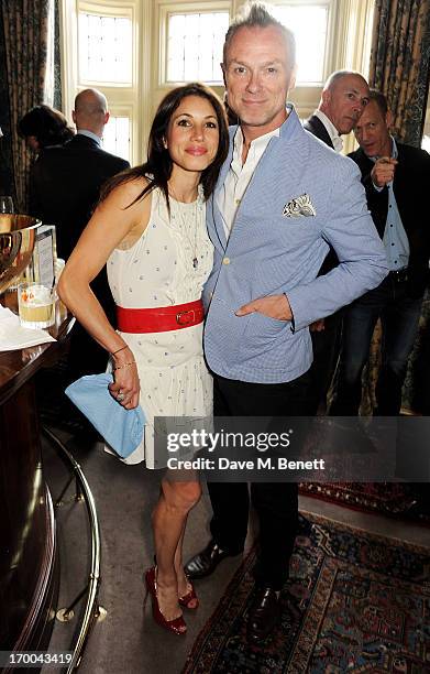 Lauren Kemp and Gary Kemp attend the launch of 'The Eighties: One Day, One Decade' by GQ editor Dylan Jones at Mark's Club on June 6, 2013 in London,...