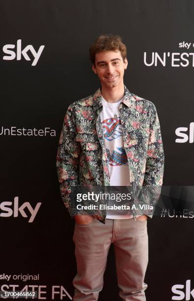 Luca Maria Vannuccini attends the photocall of "Un'estate fa" Sky Tv Series at Cinema Troisi on September 25, 2023 in Rome, Italy.