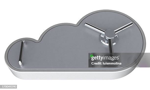 safe cloud computing concept - cloud save stock pictures, royalty-free photos & images