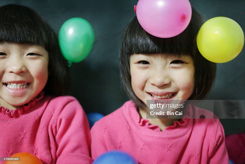 Children & balloons