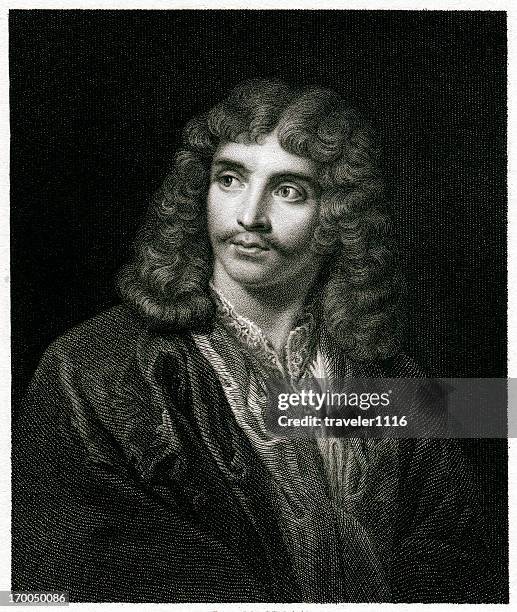 moliere - black authors stock illustrations