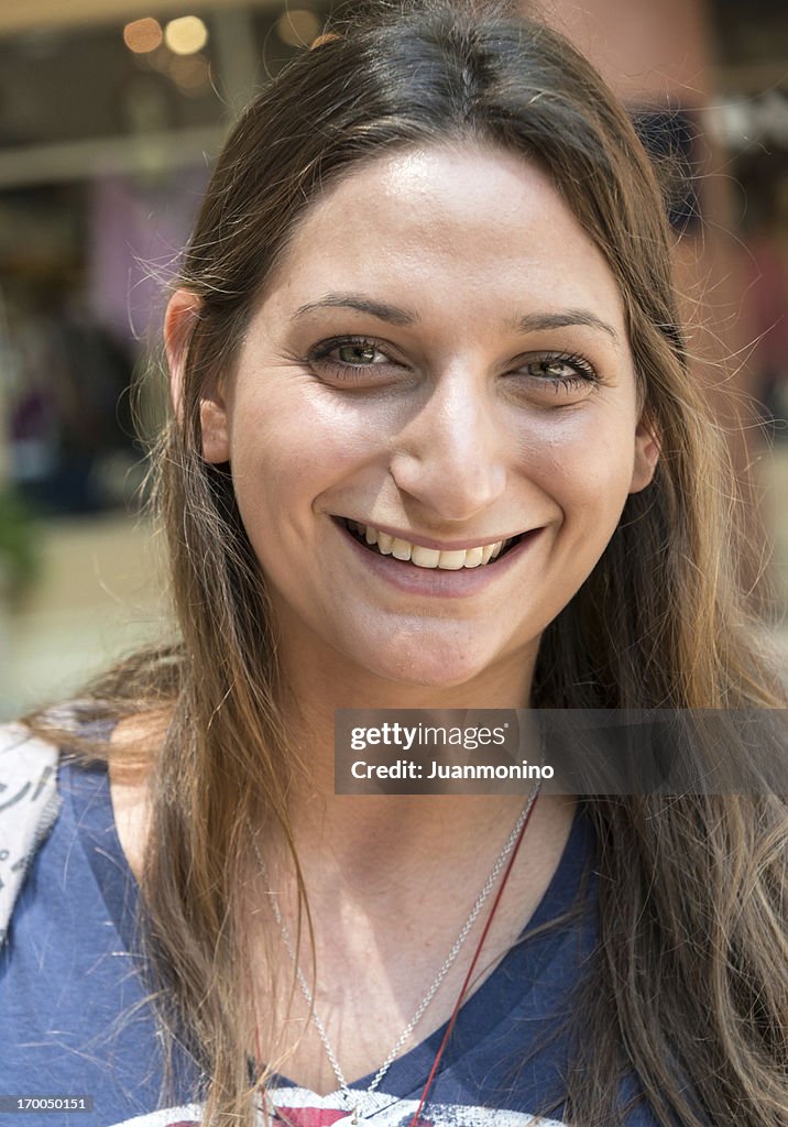 Smiling jewish young woman