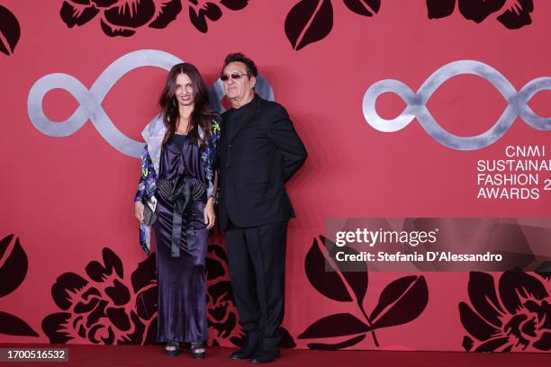 Alessandra Moschillo and Saverio Moschillo attend the CNMI Sustainable Fashion Awards 2023 during the Milan Fashion Week Womenswear Spring/Summer...