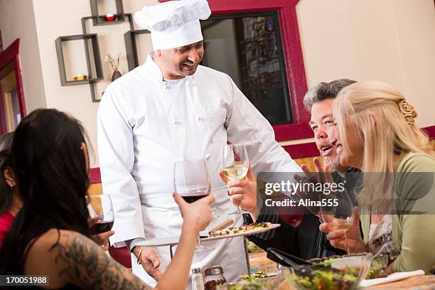 Chef Talking Chef Talking To Table Photos and Premium High Res Pictures - Getty Images