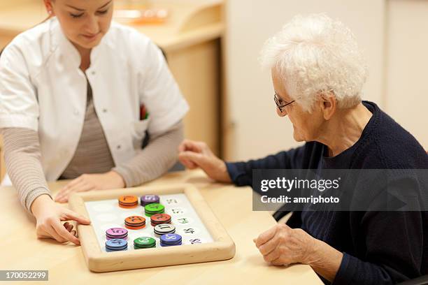 holistic mnemonic training - dementia test stock pictures, royalty-free photos & images