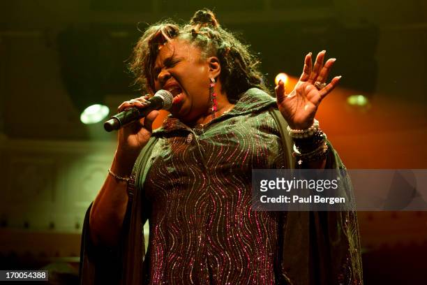 American soul singer Betty Wright performs on stage, Paradiso, Amsterdam, 11 February 2013.