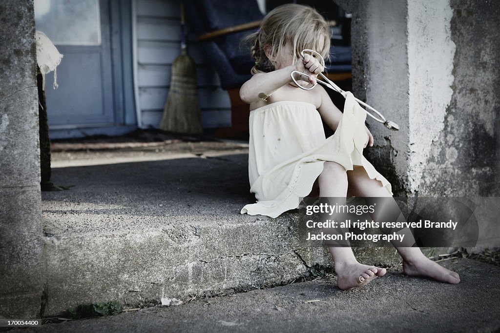 Sitting on the porch