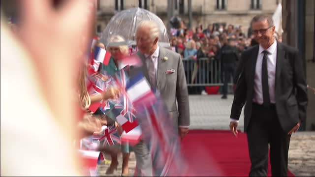 FRA: King Charles and Camille arrive at Bordeaux's Hotel de Ville on the third day of the Royal State Visit to France. On the 22nd of September, 2023, in Bordeaux, France.