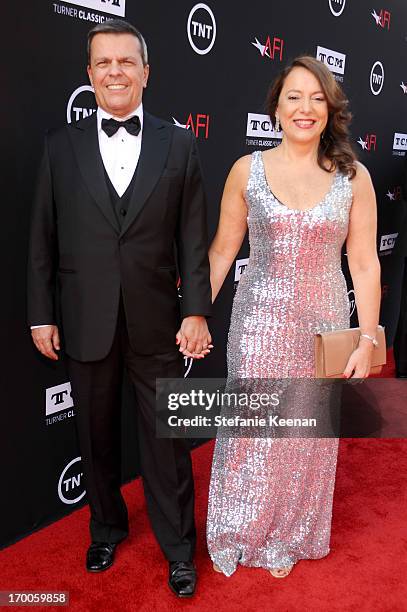 Mexico CEO Alex Penna and Yedva Penna attend AFI's 41st Life Achievement Award Tribute to Mel Brooks at Dolby Theatre on June 6, 2013 in Hollywood,...