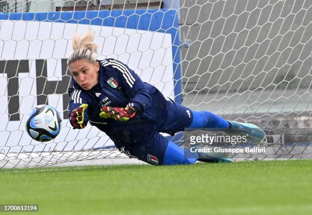 Roberta Aprile of Italian women's national team in action during Italy Women Training Session & Press Conference on September 25, 2023 in Castel di...
