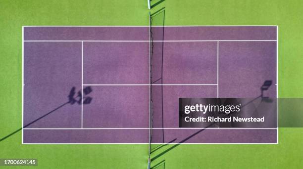 tennis court - spelregels stockfoto's en -beelden