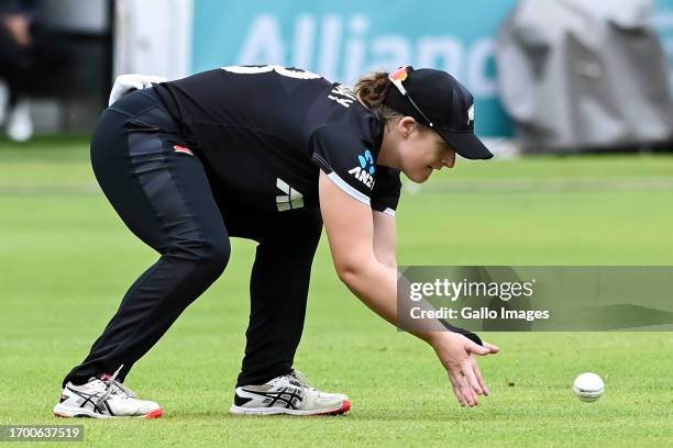 Brooke Halliday of New Zealand during the ICC Women's Championship, 3rd ODI match between South Africa and New Zealand at Hollywoodbets Kingsmead...