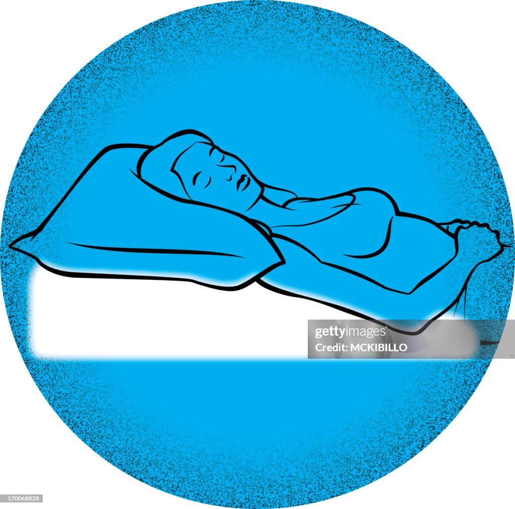 A woman sleeping