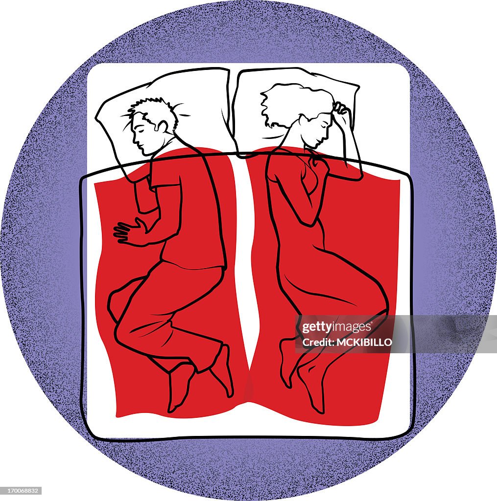 A couple sleeping