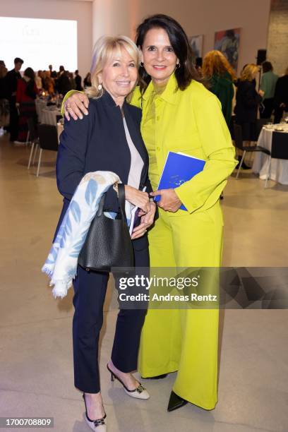 Susanne Mütze and Constanze Krieger attend LEAP Society Benefit Auction at Langen Foundation on September 23, 2023 in Neuss, Germany. Leap managed...