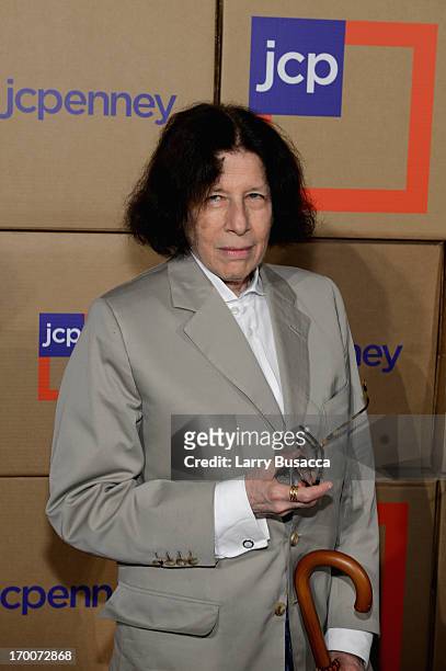 Author Fran Lebowitz attends jcpenney's launch of its new Home department, featuring exclusive designer collections by Martha Stewart, Jonathan...