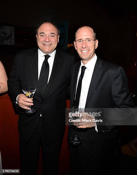 Executive Vice President and Chief Communications Officer, CBS Corporation Gil Schwartz and producer Greg Garcia attend AFI's 41st Life Achievement...