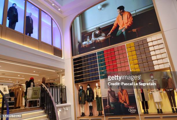 General view inside the Uniqlo Opera Reopening as part of Paris Fashion Week on September 25, 2023 in Paris, France.