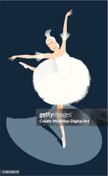 illustrazioni stock, clip art, cartoni animati e icone di tendenza di ballerina dancing - scarpette-per-danza-classica