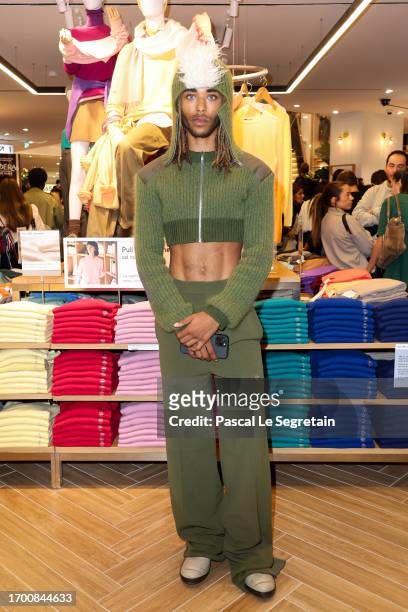 Koffi Wandji attends the Uniqlo Opera Reopening as part of Paris Fashion Week on September 25, 2023 in Paris, France.