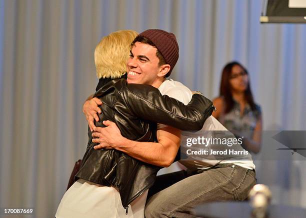 Asa Taccone, aka DJ Electric Guest, attends The Lonely Island "The Wack Album" release party at Sonos Studio on June 6, 2013 in Los Angeles,...