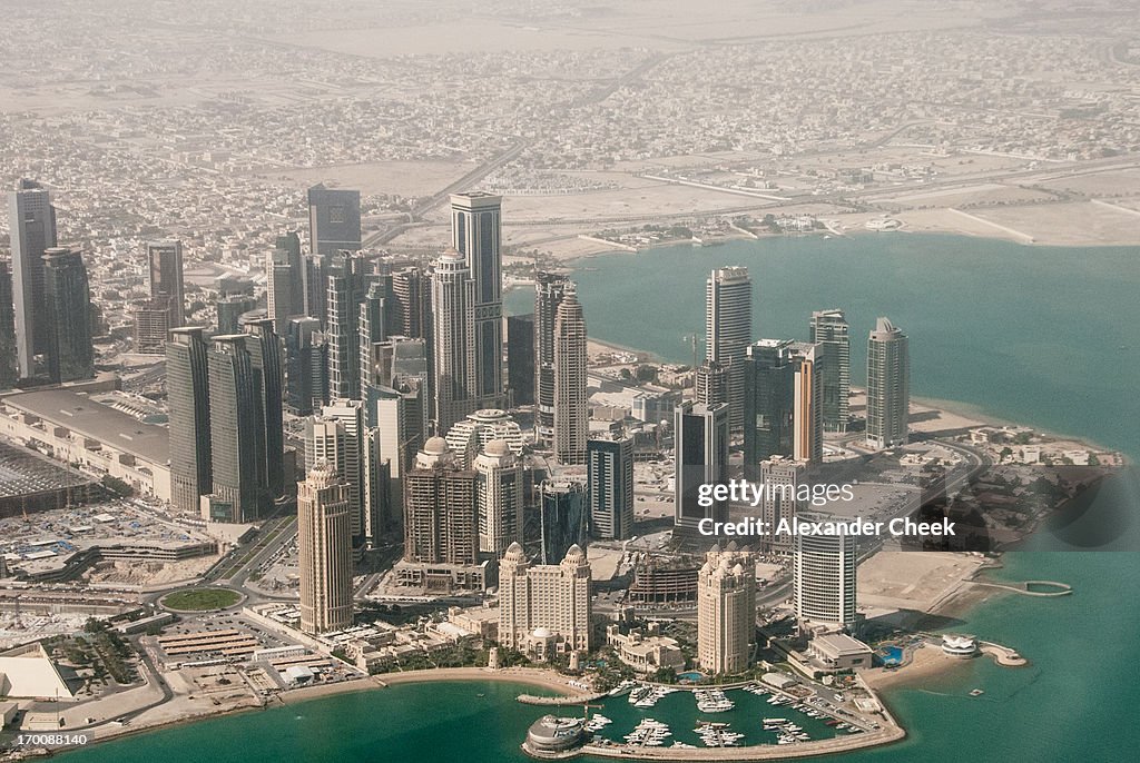 Doha West Bay Aerial