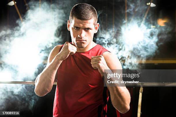 tough boxer. - fighter portraits 2013 stock pictures, royalty-free photos & images