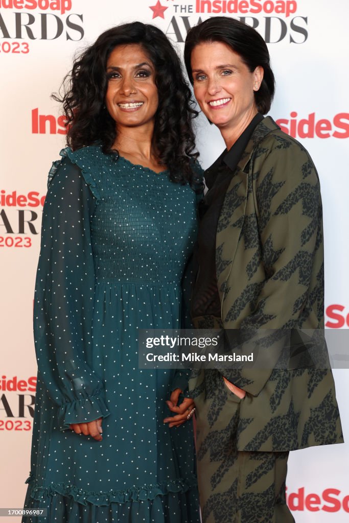Balvinder Sopal and Heather Peace attends the Inside Soap Awards 2023