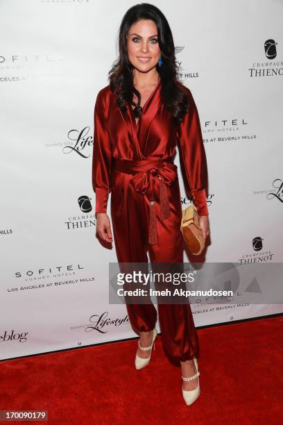 Actress Nadia Bjorlin attends the Beverly Hills Lifestyle 5 Year Celebration at Sofitel Hotel on June 6, 2013 in Los Angeles, California.