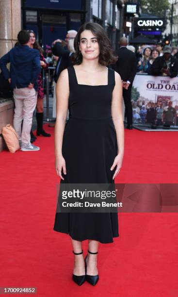 Ebla Mari attends the London Premiere of "The Old Oak" at Vue West End on September 25, 2023 in London, England.
